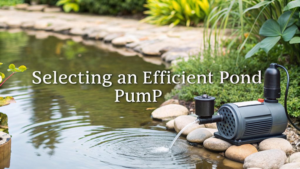 efficient pond pump selection