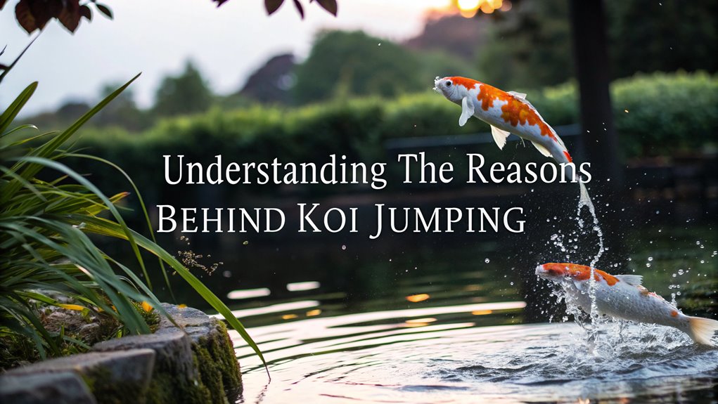 koi jumping due to stress