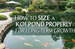 koi pond sizing guidelines