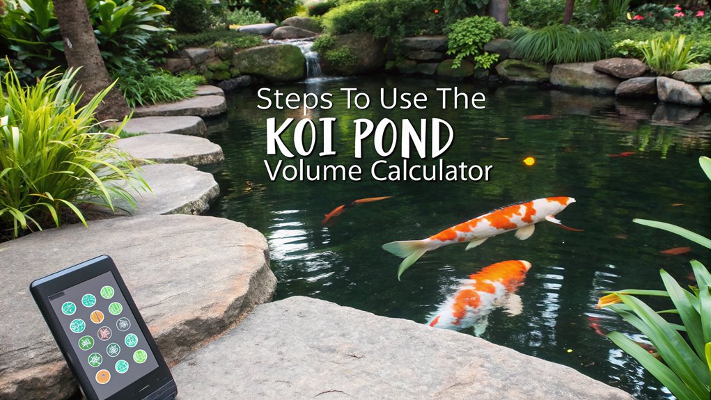 koi pond volume measurement guide