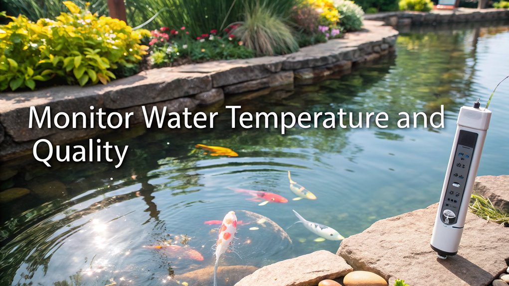 monitor koi pond conditions