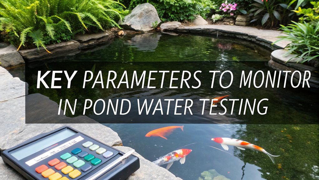 monitor pond water parameters