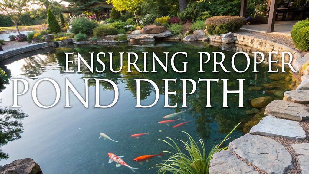 optimal koi pond depth