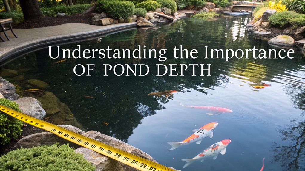 optimal koi pond depth