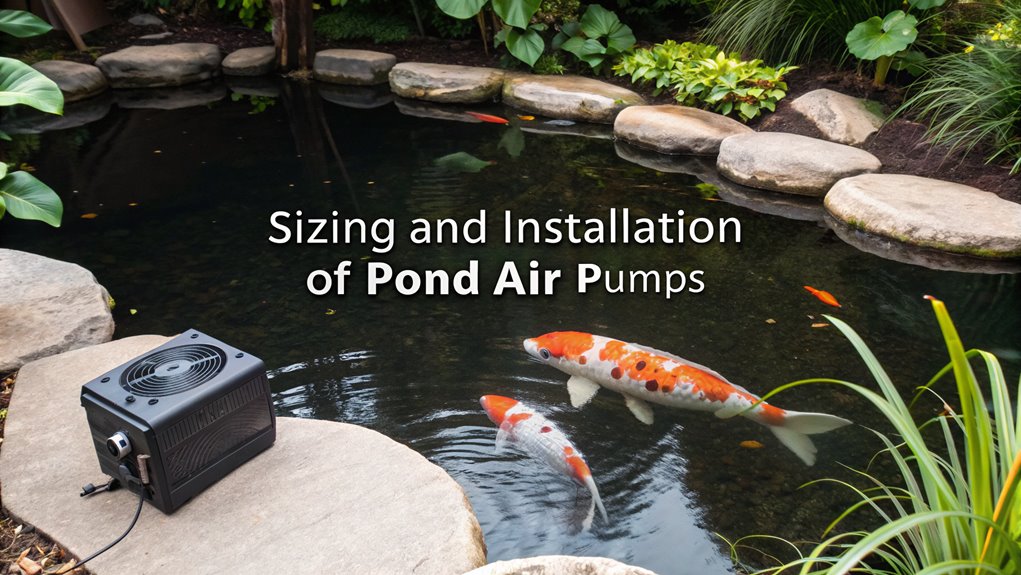 pond air pump sizing