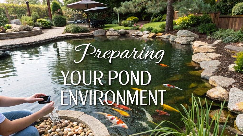 prepare pond for koi