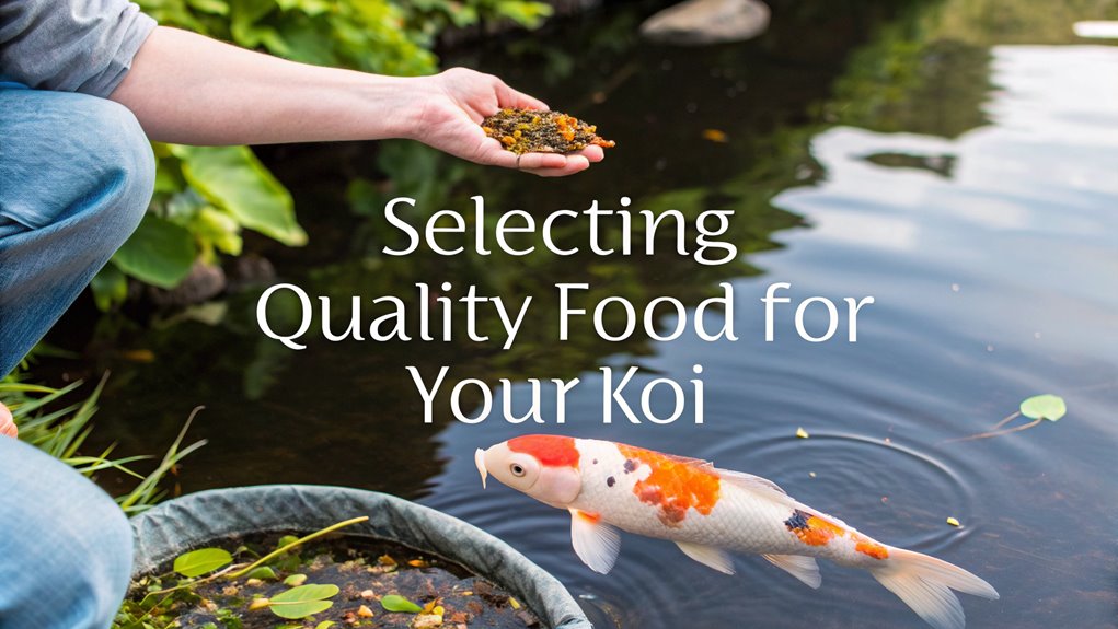quality food enhances koi