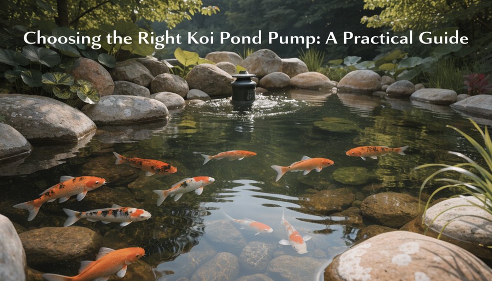 choose appropriate efficient pump