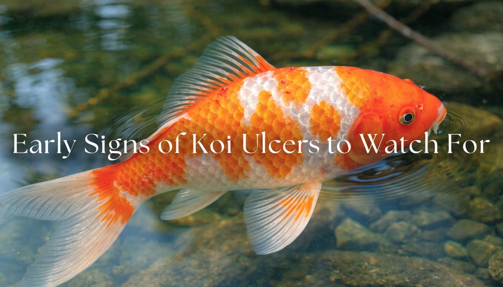 early signs of koi ulcers