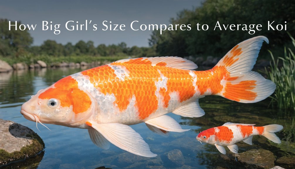 exceptional koi growth comparison