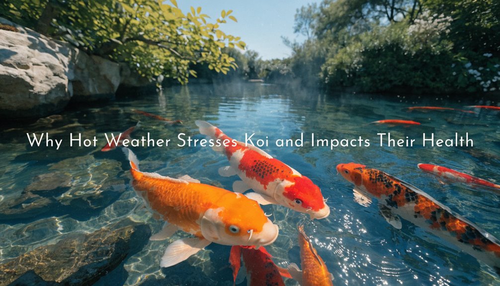 hot weather stresses koi