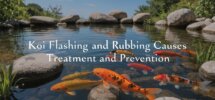 koi flashing rubbing remedies
