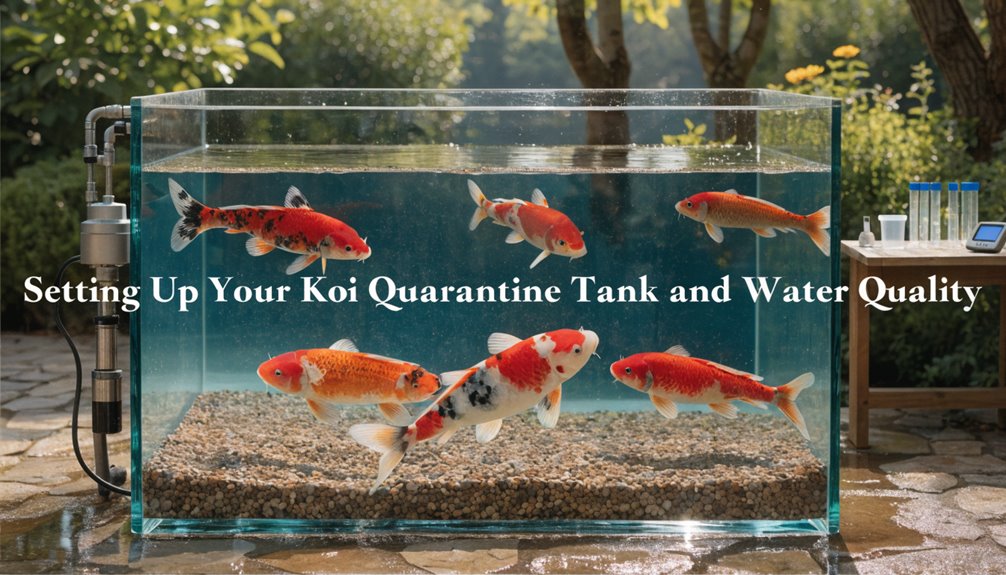 koi quarantine tank setup