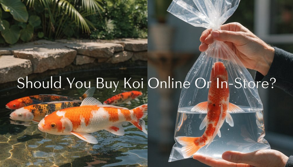 online vs in store koi