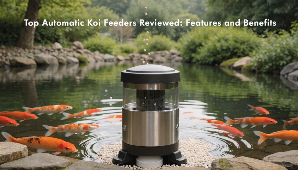 programmable weather resistant koi feeders