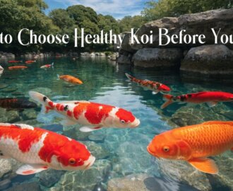selecting healthy koi fish
