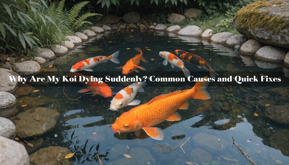 sudden koi mortality causes
