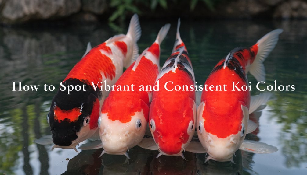 vibrant consistent koi coloration