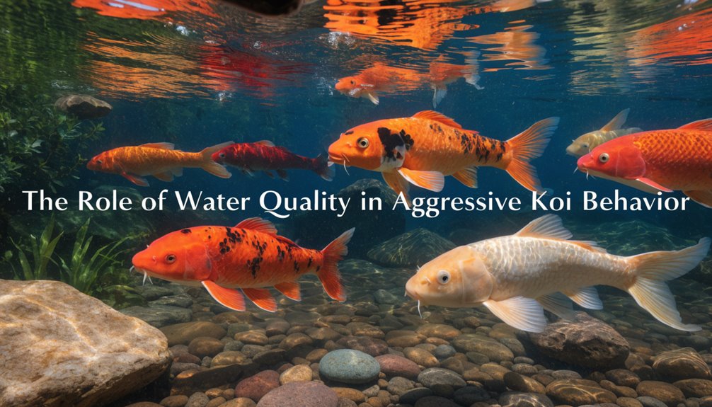 water quality influences koi aggression